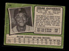 1971 Topps Cesar Gutierrez #154 Detroit Tigers Poor - Back