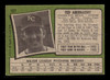 1971 Topps Ted Abernathy #187 Kansas City Royals Low Grade - Creases - Back
