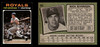 1971 Topps Rich Severson #103 Kansas City Royals RC VG - Front and Back