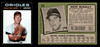 1971 Topps Dave McNally #320 Baltimore Orioles Low Grade - Creases - Front and Back