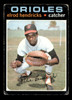 1971 Topps Elrod Hendricks #219 Baltimore Orioles Low Grade - Creases - Front