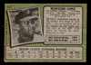 1971 Topps Marcelino Lopez #137 Baltimore Orioles Low Grade - Creases - Back