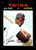1971 Topps Jim Holt #7 Minnesota Twins RC VG - Front