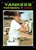 1971 Topps Frank Tepedino #342 New York Yankees Low Grade - Creases - Front