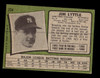 1971 Topps Jim Lyttle #234 New York Yankees Low Grade - Creases - Back