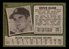 1971 Topps Steve Kline #51 New York Yankees RC Low Grade - Creases - Back