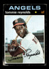1971 Topps Tommie Reynolds #676 California Angels High Number Poor - Front