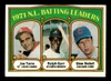 1972 Topps N.L. Batting Leaders: Joe Torre / Ralph Garr / Glenn Beckert #85 St. Louis Cardinals / Atlanta Braves / Chicago Cubs HOF VG - Front