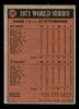 1972 Topps 1971 World Series Game 3 #225 Pittsburgh Pirates / Baltimore Orioles Good - Back
