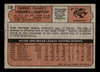 1972 Topps Darrel Chaney #136 Cincinnati Reds Low Grade - Creases - Back