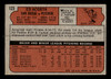 1972 Topps Ed Acosta #123 San Diego Padres Low Grade - Creases - Back