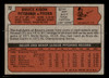 1972 Topps Bruce Kison #72 Pittsburgh Pirates RC Low Grade - Creases - Back