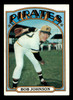 1972 Topps Bob Johnson #27 Pittsburgh Pirates VG - Front