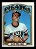 1972 Topps Bob Miller #414 Pittsburgh Pirates Low Grade - Marks - Front