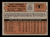 1972 Topps Jerry Koosman #697 New York Mets High Number Low Grade - Creases - Back