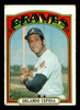 1972 Topps Orlando Cepeda #195 Atlanta Braves HOF Low Grade - Creases - Front