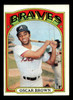 1972 Topps Oscar Brown #516 Atlanta Braves Low Grade - Creases - Front