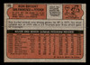 1972 Topps Ron Bryant #185 San Francisco Giants Low Grade - Creases - Back