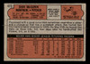 1972 Topps Dan McGinn #473 Montreal Expos Low Grade - Creases - Back