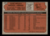 1972 Topps Gene Mauch #276 Montreal Expos VG - Back