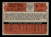 1972 Topps Ernie McAnally #58 Montreal Expos Low Grade - Creases - Back
