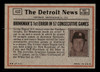 1972 Topps Clarence Gaston #432 In Action San Diego Padres Low Grade - Creases - Back