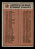 1972 Topps Vida Blue #170 In Action Oakland Athletics Poor - Back
