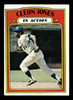 1972 Topps Cleon Jones #32 In Action New York Mets Low Grade - Creases - Front