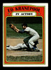 1972 Topps Ed Kranepool #182 In Action New York Mets Low Grade - Creases - Front