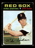 1971 Topps Mike Andrews #191 Boston Red Sox Low Grade - Creases - Front