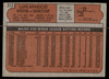 Back image of exact card offered, pair 0201.