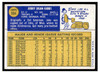 1970 Topps Baseball Jerry Gibbs #594 VG back of card
