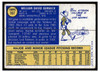 1970 Topps Baseball Bill Burbach #167 VG-EX back of card
