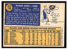 1970 Topps Baseball Mike Fiore #709 VG-EX back of card