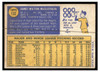 1970 Topps Baseball Jim McGlothlin #132 VG back of card