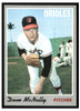 1970 Topps Baseball Dave McNally #20 VG front of card