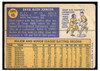 1970 Topps Baseball Dave Johnson #45 VG back of card