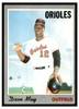 1970 Topps Baseball Dave May #81 VG front of card