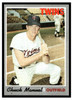 1970 Topps Baseball Chuck Manuel #194 VG front of card