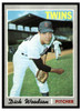 1970 Topps Baseball Dick Woodson #479 VG front of card