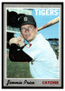 1970 Topps Baseball Jimmie Price #129 VG front of card