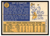 1970 Topps Baseball Jerry Robertson #661 VG back of card