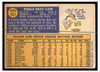 1970 Topps Baseball Ron Clark #531 VG back of card