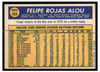 1970 Topps Baseball Felipe Alou #434 VG-EX back of card