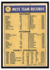 1970 Topps Baseball World Champions (New York Mets) #1 Team Records VG back of card