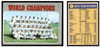1970 Topps Baseball World Champions (New York Mets) #1 Team Records VG front and back of card