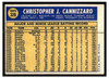 1970 Topps Baseball Chris Cannizzaro #329 VG back of card