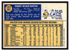 1970 Topps Baseball Bob Barton #352 VG-EX back of card
