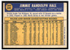 1970 Topps Baseball Jimmie Hall #649 VG back of card