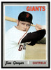 1970 Topps Baseball Jim Gosger #651 VG-EX front of card
